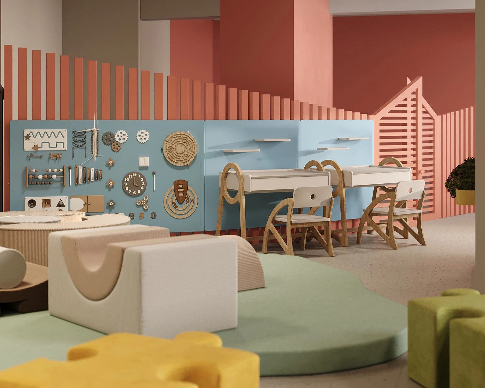 Interactive children’s activity zone designed for movement and play by FeliFam