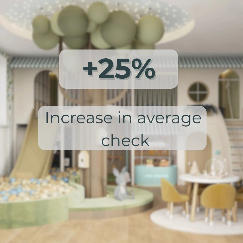 Higher average spend