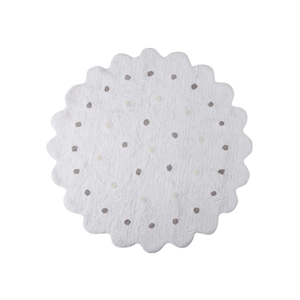 Rug Galletita White Ø 140 Cm