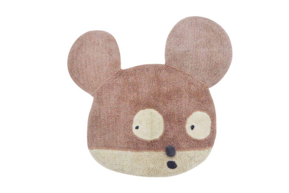 Wool rug Lorena Canals Miss Mighty Mouse 100x120 cm