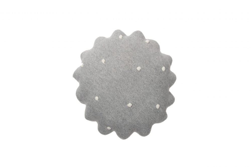 Pillow Biscuit Grey 25 x 25 cm