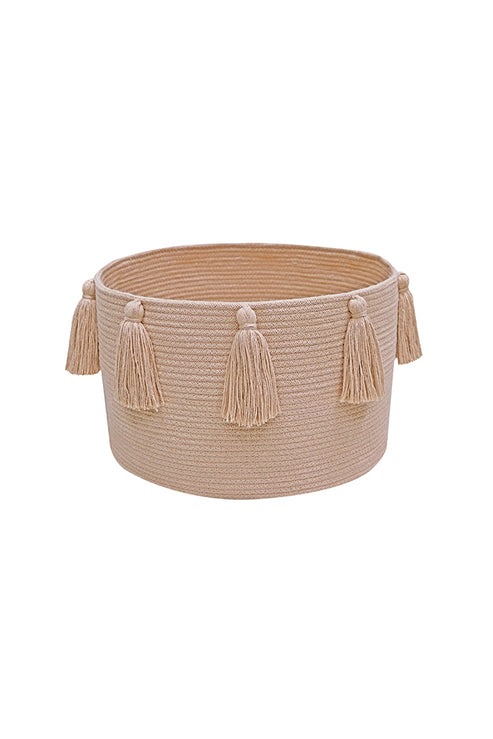 Lorena Canals BASKET NEW TASSELS Ø40 x 25