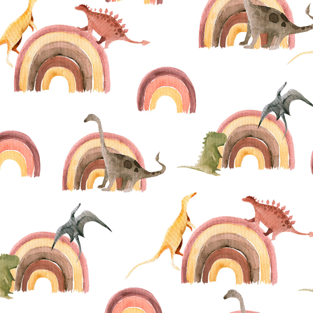 Dinosaurs on the rainbow