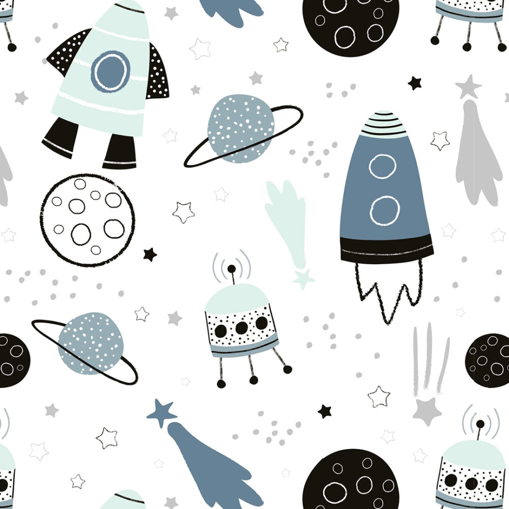 Rockets on a white background