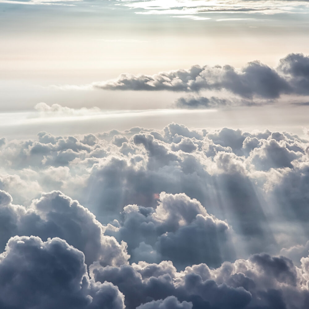 Clouds in the sunlight