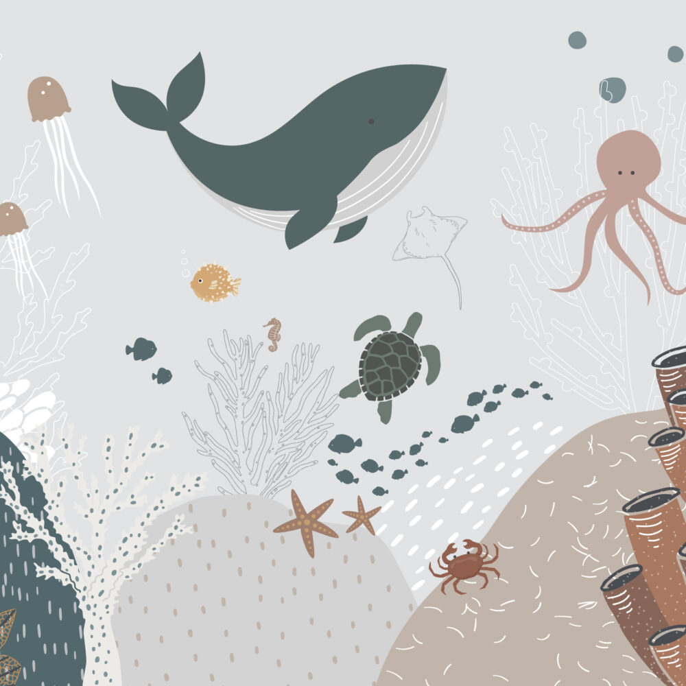 At the bottom of the ocean