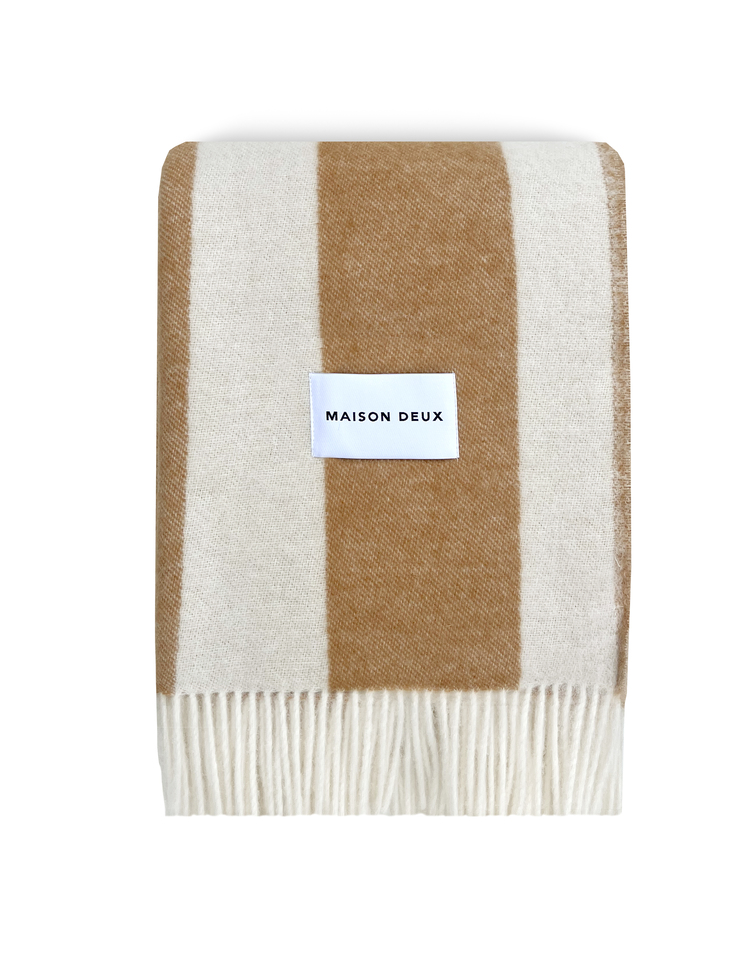 Maison Deux Rough Stripe Blanket