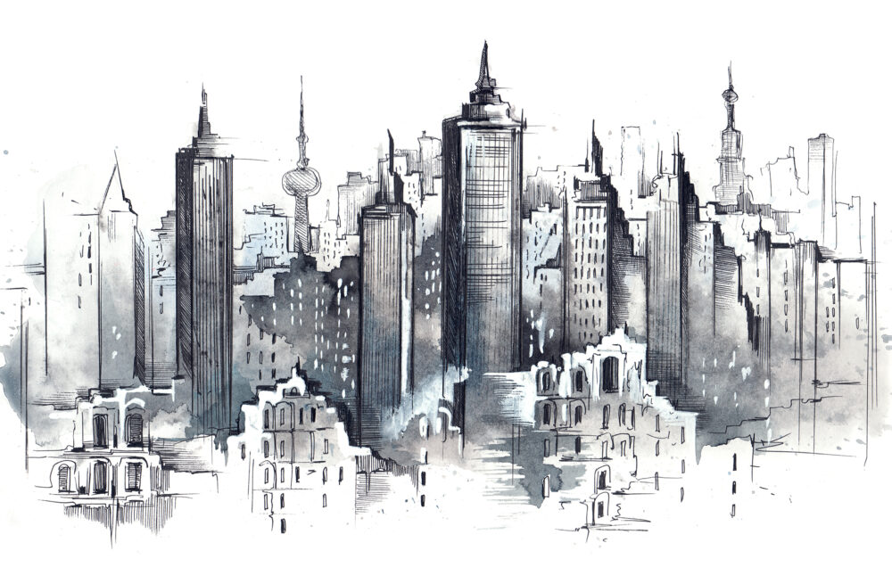 Kids Wallpaper City Rooftops