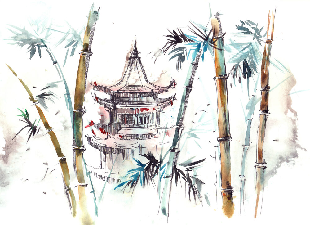 Kids Wallpaper Eiffel & City Buildings