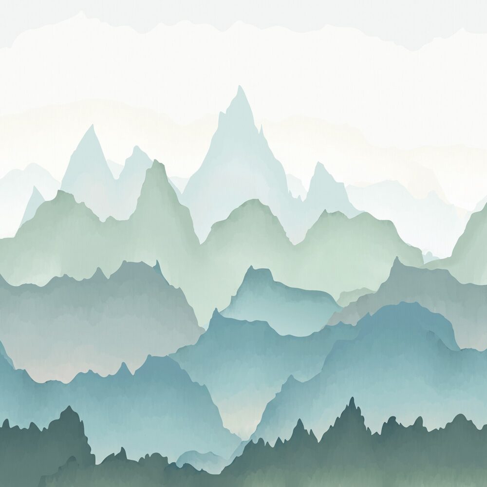 Kids Wallpaper Soft Shades of Mountains