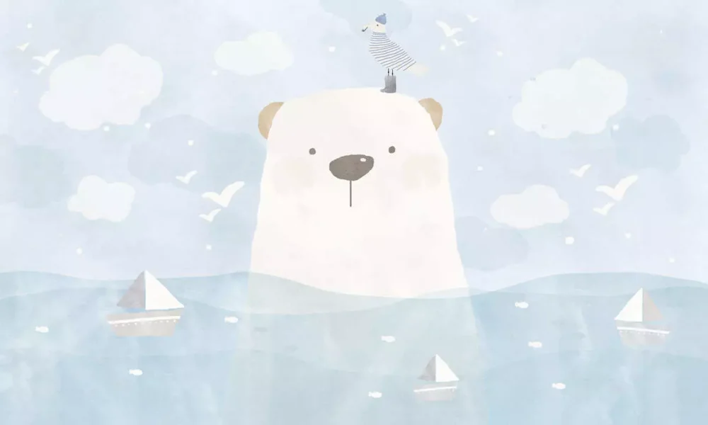 Kids Wallpaper Bear at Sea