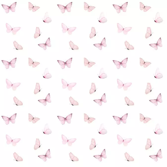 Kids wallpaper Pink butterflies