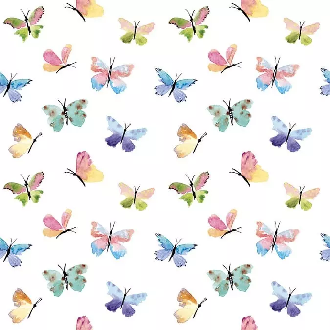 Kids wallpaper Rainbow butterflies