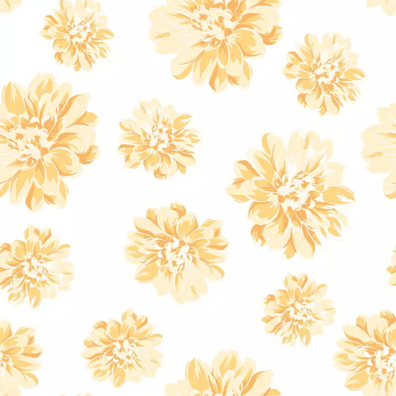 Kids Wallpaper Orange Flowers