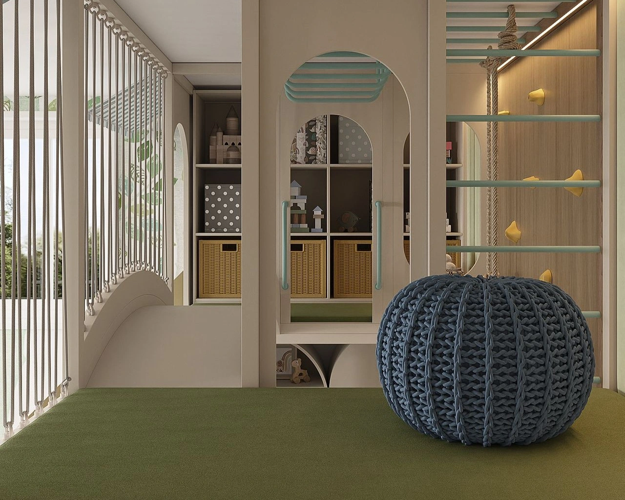 Playroom furniture and activity layout designed by FeliFam