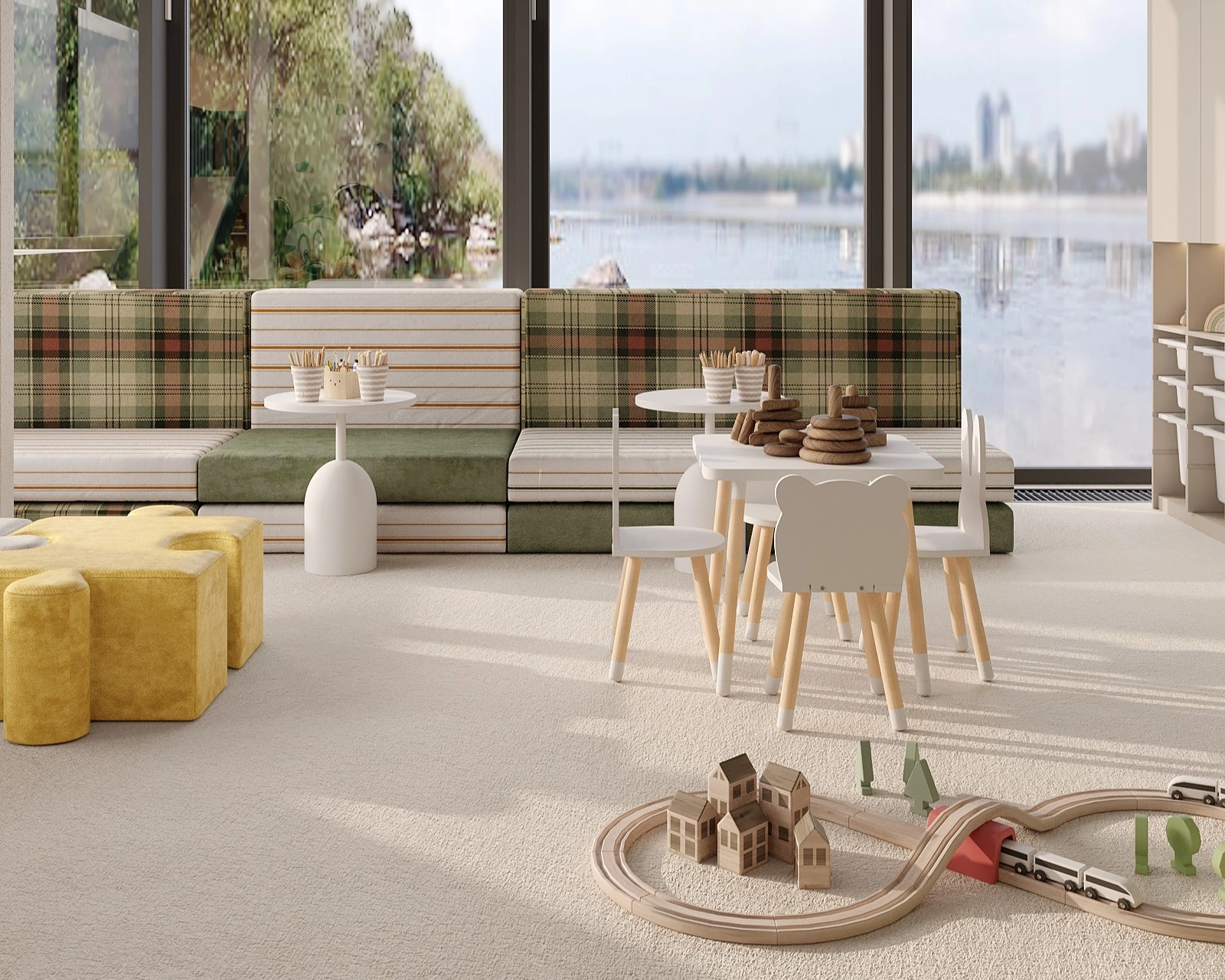 Overview of a custom kids room for a restaurant by FeliFam